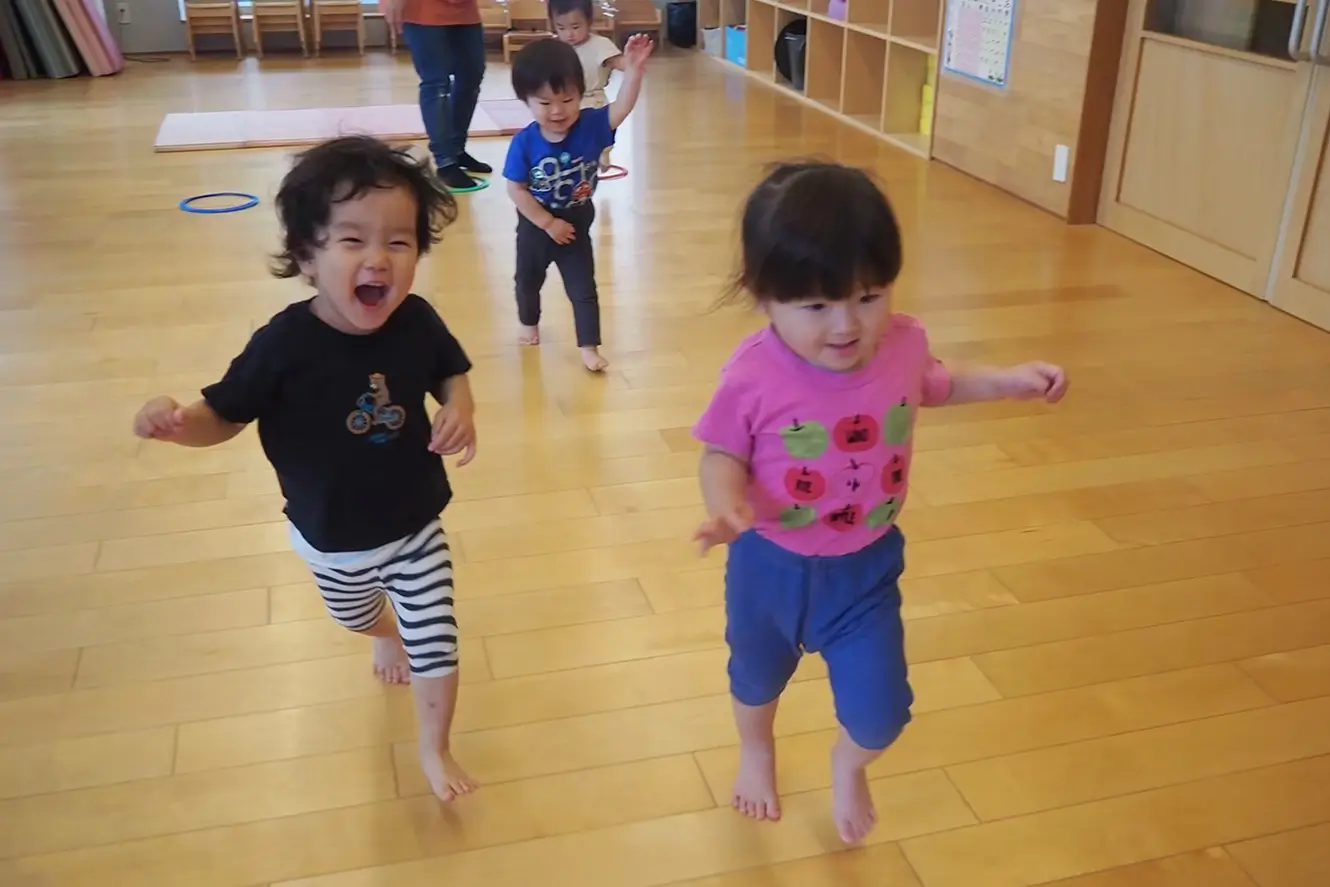 ラジオ体操・かけっこ